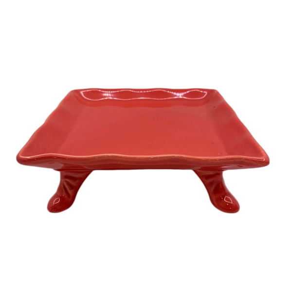 Bandeja Vermelho Claro Quadrada